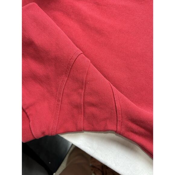 Orvis Polo Shirt Mens Red Blue Fly Fishing Pique Cotton Outdoor Heavy Thick - Picture 3 of 13